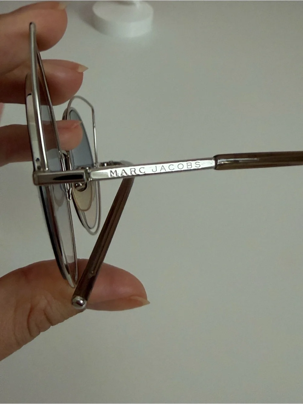 Marc Jacobs MARC 10/S Silver Cat-Eye Sunglasses w/ Case